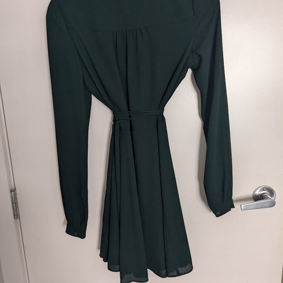 Sunday Best forest Green wrap dress - Picture 2 of 3